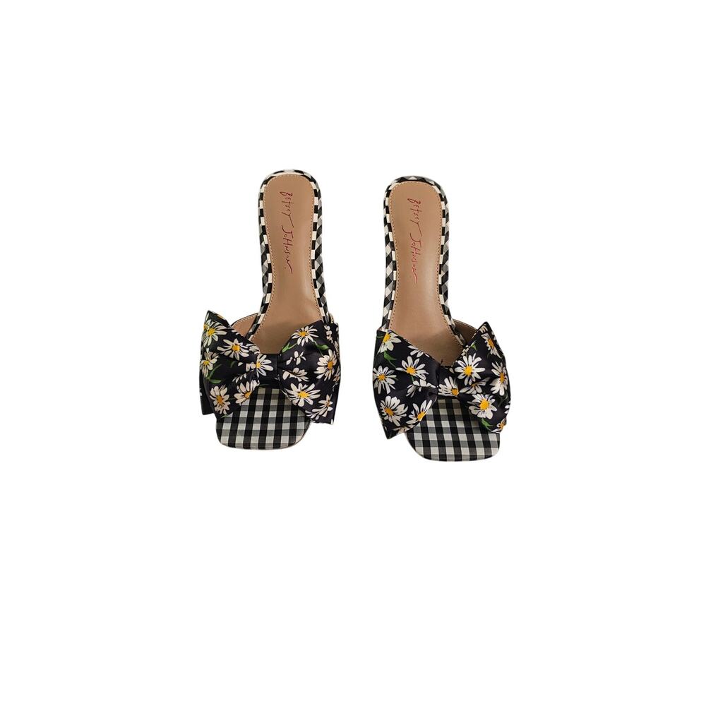 Betsey Johnson Skyee Daisy Slide Sandals New in Box Size 7.5 Heels - Picture 2 of 11